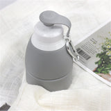 Silicone Folding Water Bottle – Collapsible Leakproof BPA-Free Portable Travel Sports Bottle