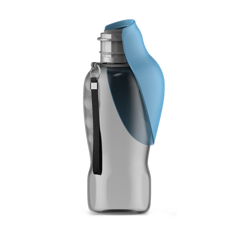 800ml Dog Water Bottle – Portable Leakproof Pet Water Dispenser with Foldable Drinking Bowl