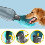 800ml Dog Water Bottle – Portable Leakproof Pet Water Dispenser with Foldable Drinking Bowl