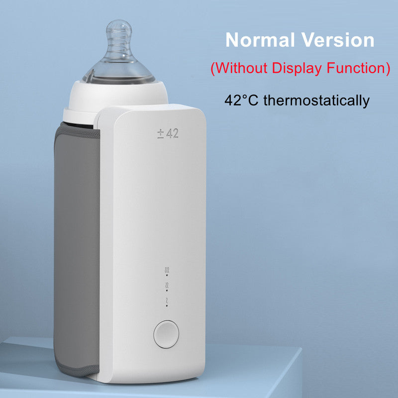 Portable Wireless Baby Bottle Warmer – USB Rechargeable Milk Warmer & Insulated Heating Bag