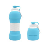 Silicone Folding Water Bottle – Collapsible Leakproof BPA-Free Portable Travel Sports Bottle