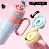 780ml Gradient Thermal Cup – Stainless Steel Double Wall Insulated Coffee Tumbler with Lid & Straw