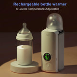Portable Wireless Baby Bottle Warmer – USB Rechargeable Milk Warmer & Insulated Heating Bag