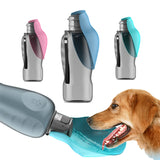800ml Dog Water Bottle – Portable Leakproof Pet Water Dispenser with Foldable Drinking Bowl