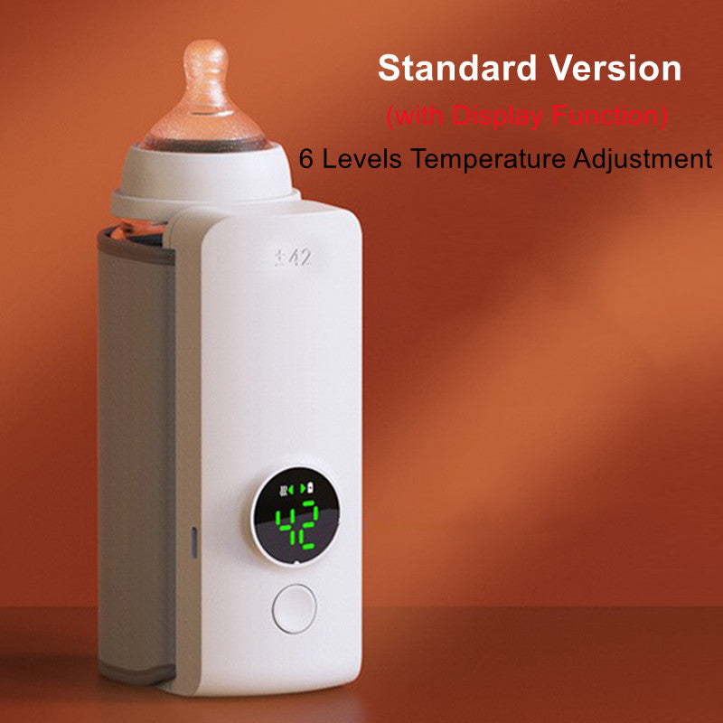 Portable Wireless Baby Bottle Warmer – USB Rechargeable Milk Warmer & Insulated Heating Bag