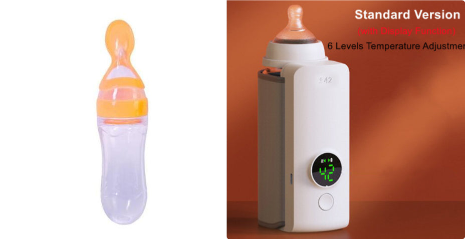 Portable Wireless Baby Bottle Warmer – USB Rechargeable Milk Warmer & Insulated Heating Bag
