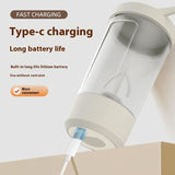 400ml Electric Protein Shaker Bottle – Automatic Mixer for Milk, Coffee & Gym Drinks, 1200mAh